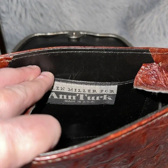 COPY - Glen Miller for Ann Turk. Bag. Heavyhardware. Vintage! About 8.5 x 7